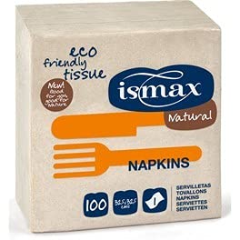 Servilletas Papel Mesa 33x33 Eco Reciclado Ecologico Natural XXL Caja de 27 Packs de 100 Servilletas