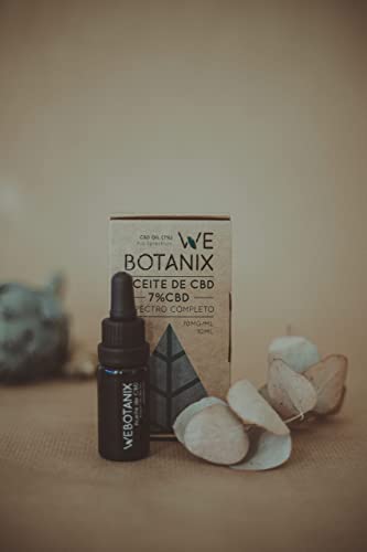 WeBotanix | Aceite CBD 7% | CBD Oil | Aceite de CBD | Aceite CBD Puro Medicinal | CBD Full Spectrum | Aceite de Cáñamo | Gotas CBD | Essential CBD Extract | 100% Natural | Uso Tópico | 10 ml.