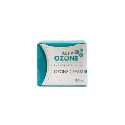 ActivOzone Ozone Cream, Crema Ultra Suave e Hidratante con Aceites Ozonizados de Oliva y Girasol, Manteca de Karité y Enriquecido con un Complejo Activador de Células Madre. 50 ml, 50 mililitro, 1