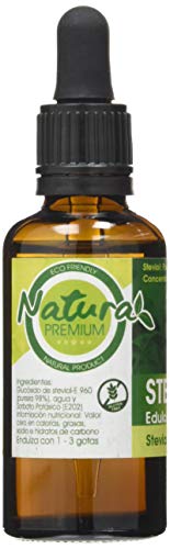 Natura Premium Stevia Endulzante Líquido, 50 ml, 50 mililitro, 1