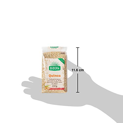 BIOGRÁ - Semillas de Quinoa, Apto para Veganos, Sin Sal, Sin Azúcares, 250g