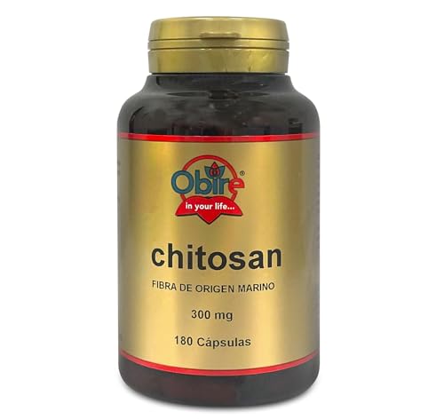 Obire - Chitosan 300 mg - Suplemento de Origen Marino - Ayuda a la Pérdida de Peso - Contribuye al Aumento de la Saciedad