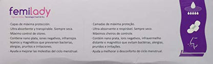 Femilady Pack 20 Compresas D–A, 8 Noche Y 30 Salvaslip Femi 100 ml
