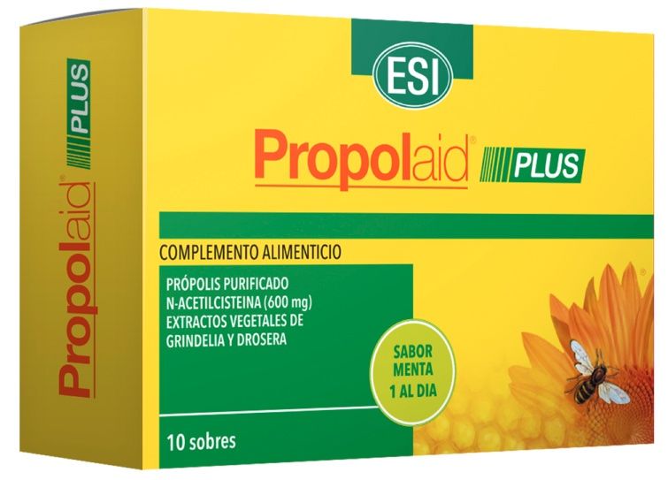 Propolaid Plus ESI: sobres de menta con NAC y propóleo