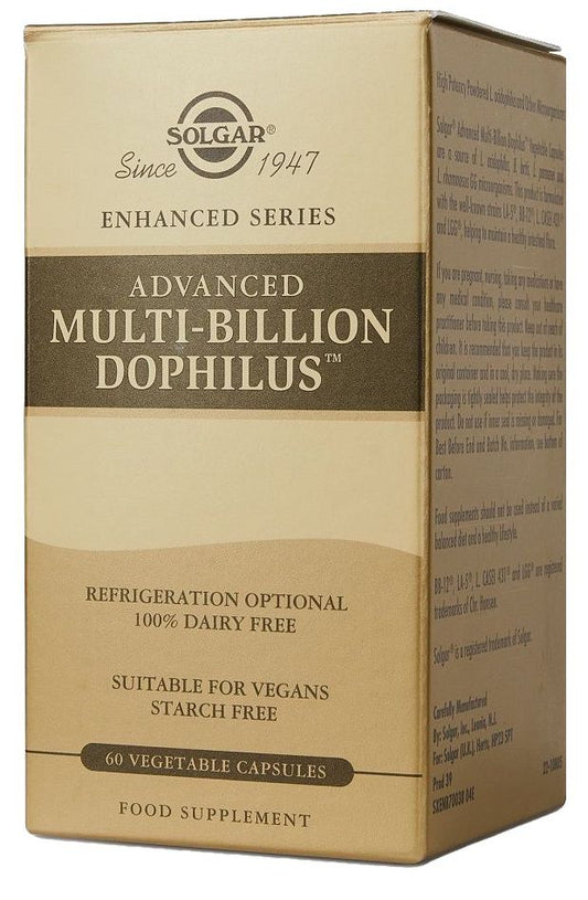 Solgar Advanced Multi‑Billion Dophilus Probiótico 60 Cápsulas Veganas
