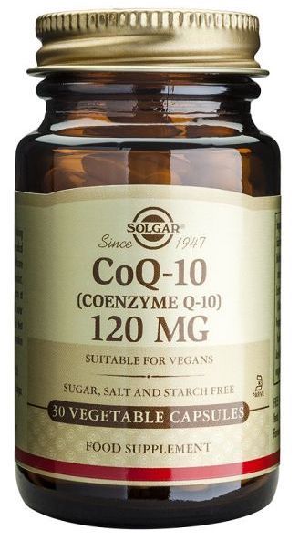 Coenzima Q10 120 mg Solgar - 30 Cápsulas Veganas Energéticas