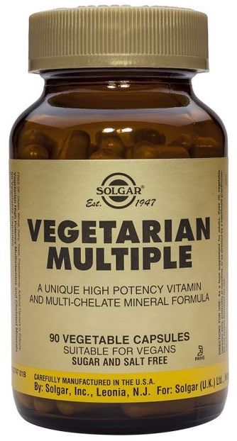 Solgar Multivitamínico Vegetariano 90 Cápsulas Alta Potencia para veganos