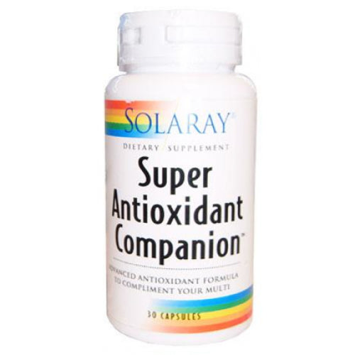 Companion Superantioxidante Solaray 30 Cápsulas Vitaminas C, E y Selenio