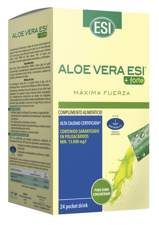 Zumo de Aloe Vera Forte Pocket Drink 24 monodosis ESI