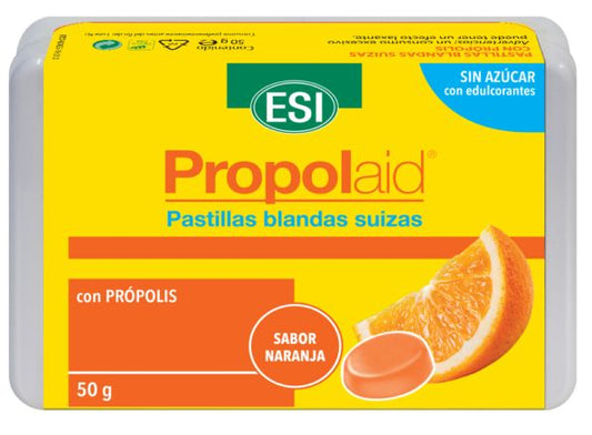 Pastillas Blandas Suizas de Propóleos con Naranja – 50g ESI