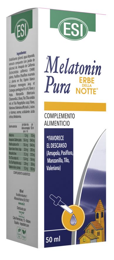 Melatonin Gotas con Erbe 1 mg ESI 50 ml