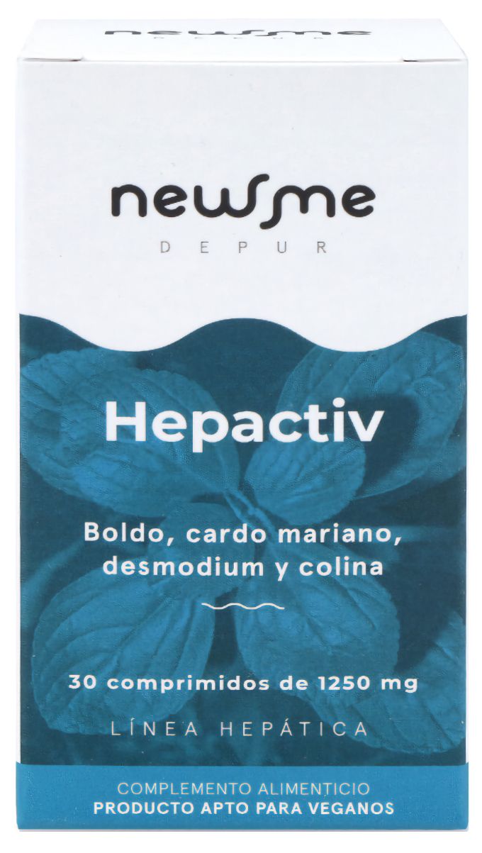 Hepactiv Herbora 30 comprimidos suplemento detox hepático natural protector