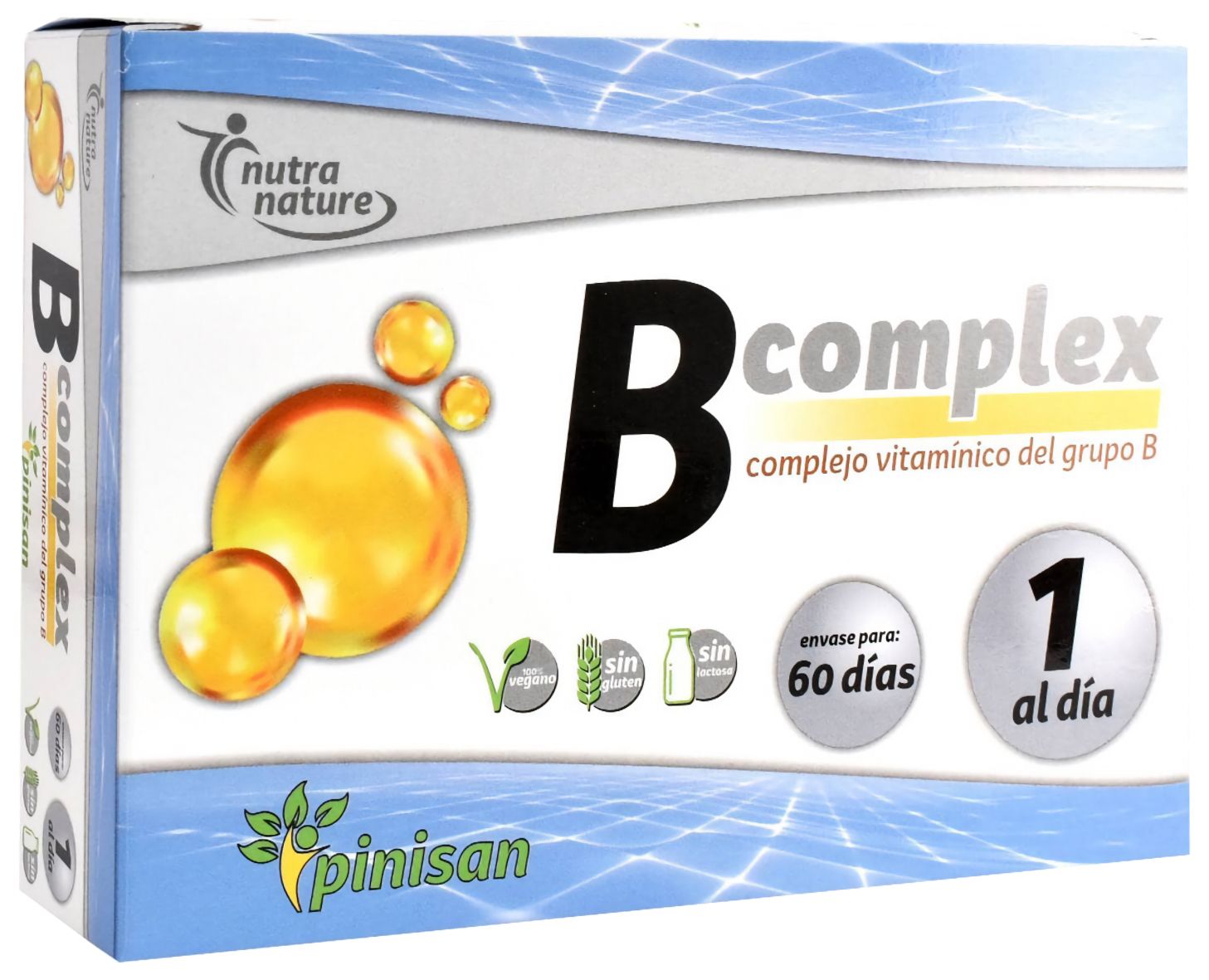 Complejo B de Pinisan 60 Cápsulas Vitaminas Energéticas