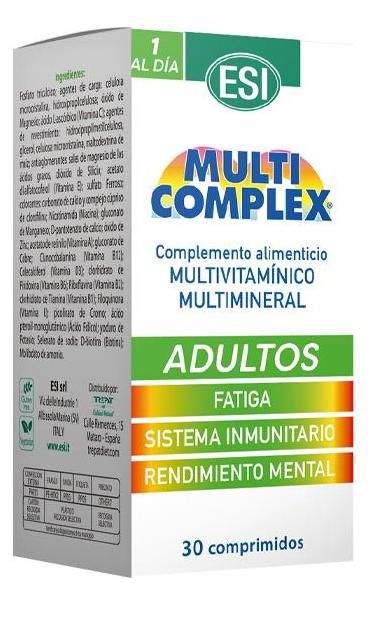 Multicomplex Adultos ESI 30 comprimidos con vitaminas y minerales esenciales