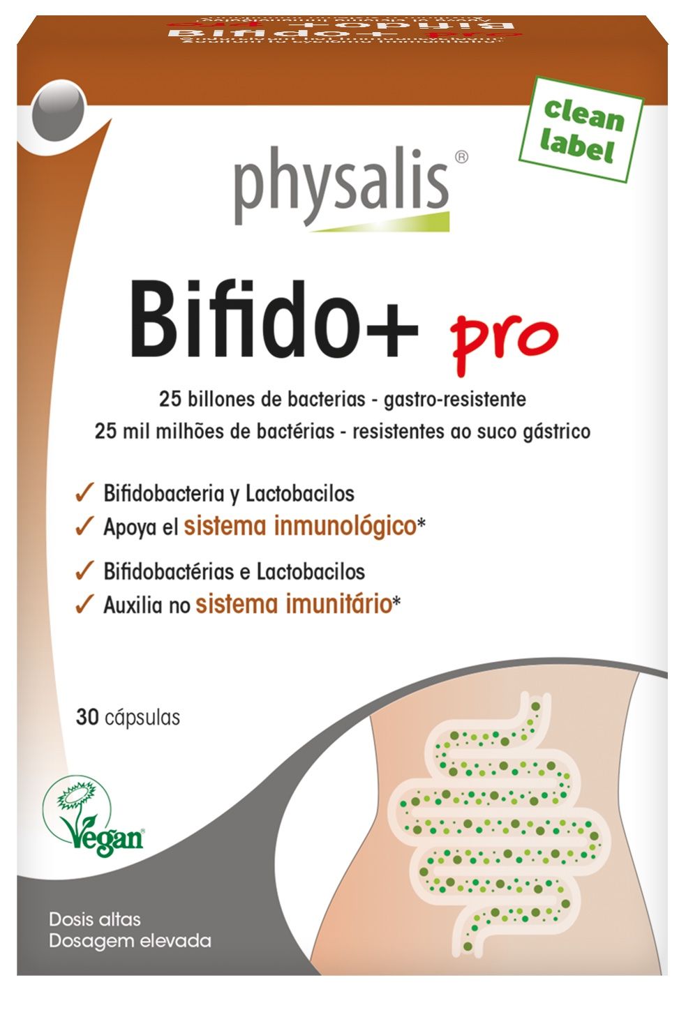 Bifido+ Pro Physalis: 30 Cápsulas Probióticas Veganas con D3
