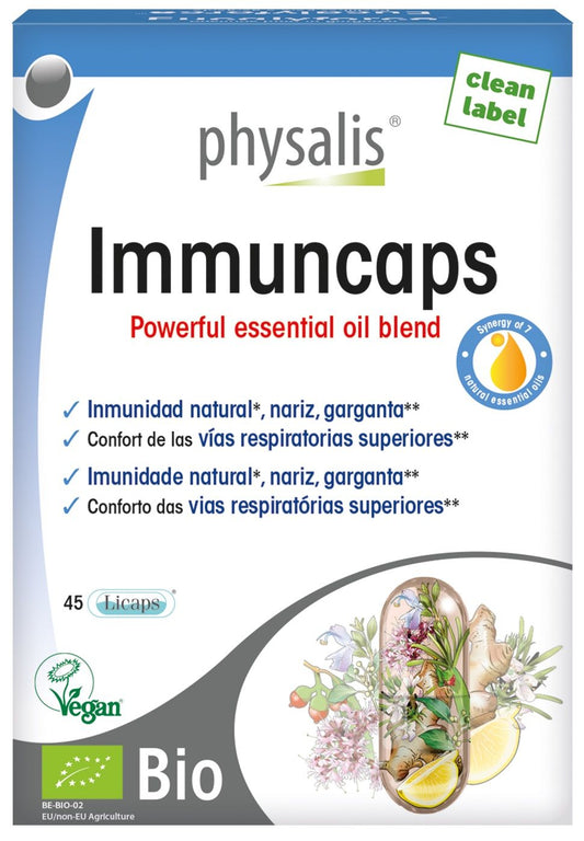 Immuncaps Bio Physalis 45 cápsulas veganas para apoyo inmunitario