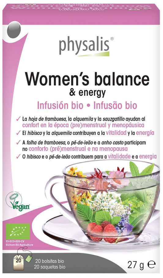 Infusión Balance Mujer Physalis – 20 filtros de hierbas bioactivas