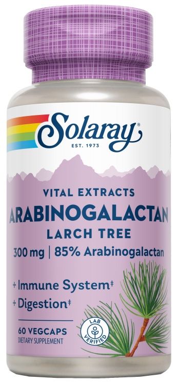 Arabinogalactan Solaray 60 Cápsulas Veganas para Refuerzo Inmunológico