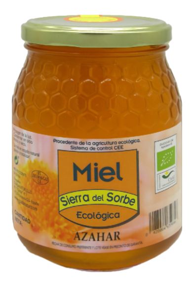 Miel Ecológica de Azahar Sierra del Sorbe 500g, sabor floral