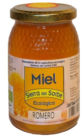 Miel Ecológica de Romero 500g Sierra del Sorbe, sabor natural
