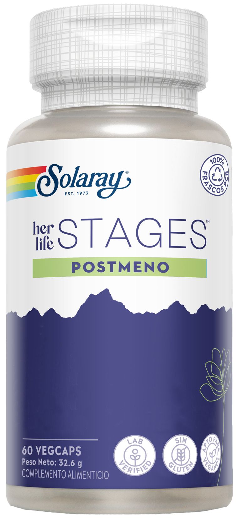 Suplemento Postmenopáusico Solaray Her Life Stages – 60 Cápsulas
