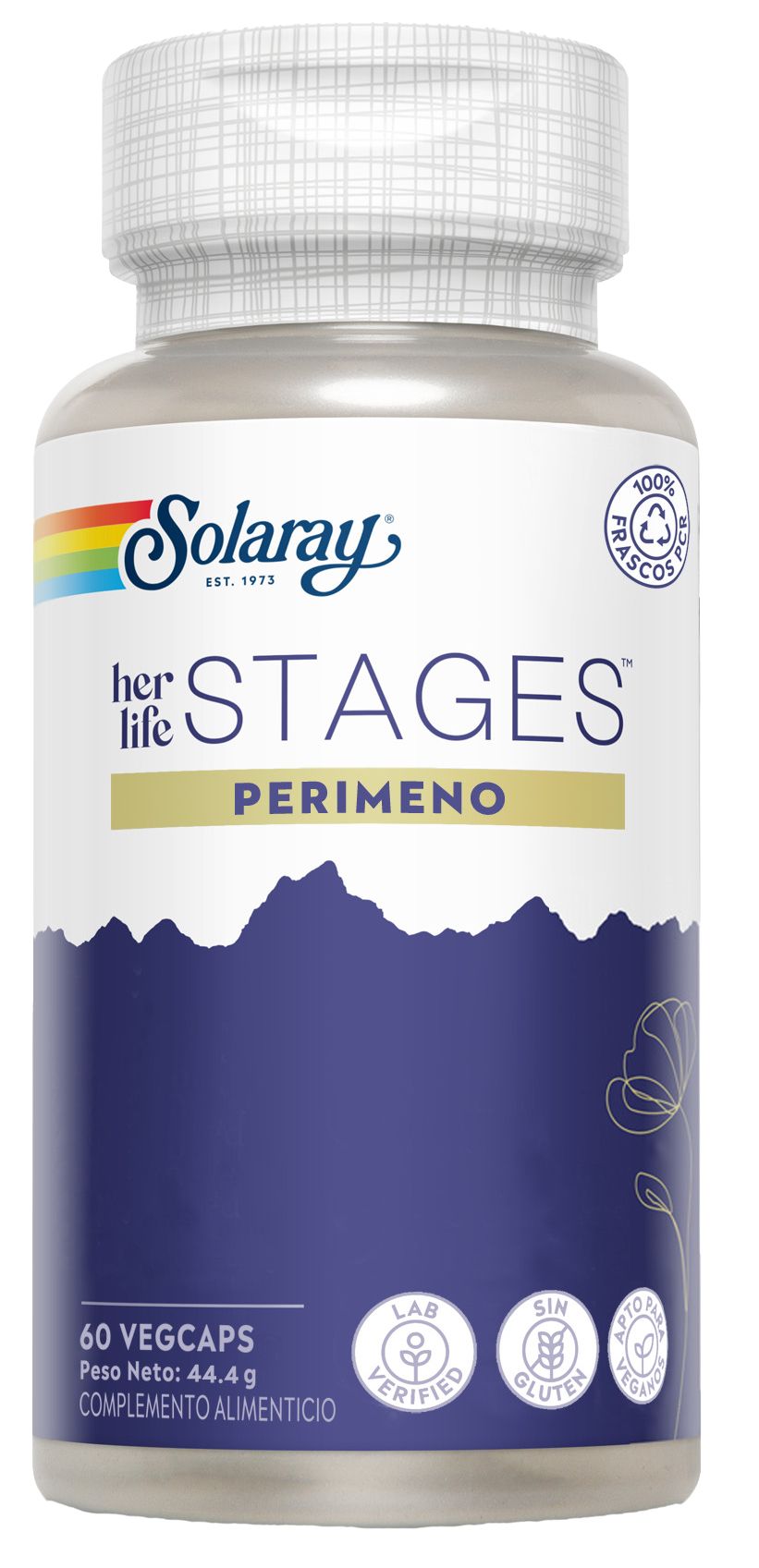 Suplemento Menstrual Her Life Stages Perimenopausia Solaray 60 Cápsulas Veganas