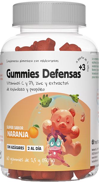 Gomitas Defensas Herbora 60 unidades, Refuerzo Inmunitario Infantil