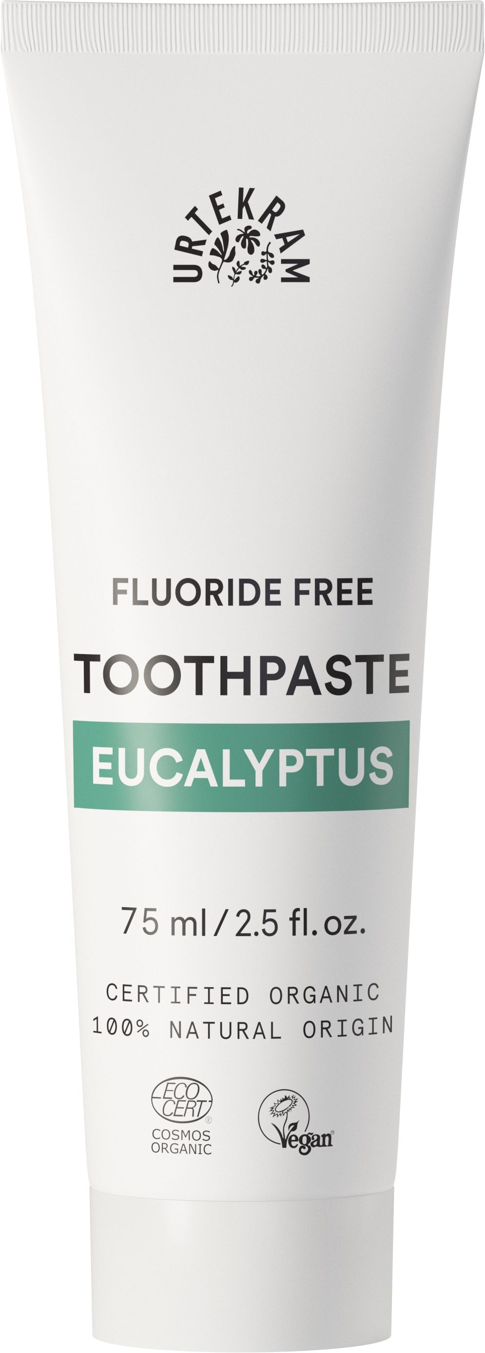 Pasta de Dientes Eucalipto Urtekram 75 ml Vegana Natural