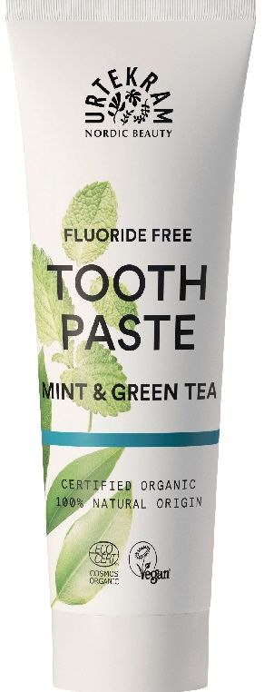 Pasta de dientes natural menta y té verde Urtekram 75ml