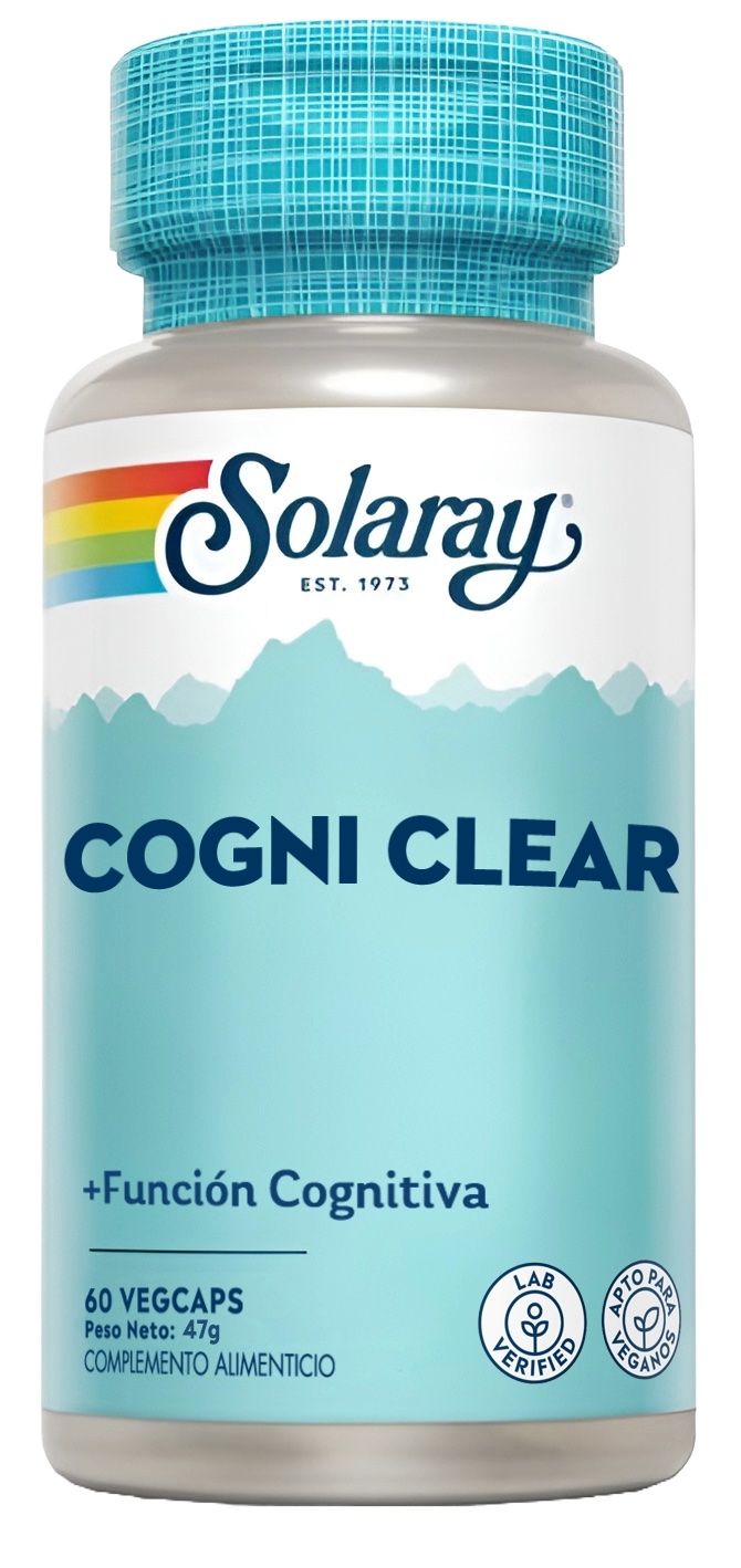 Cogni Clear de Solaray: 60 cápsulas para apoyo cognitivo