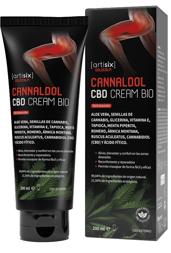 Crema CBD Bio Cannaldol 200 ml Alivio Muscular y Articular