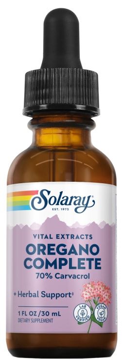 Aceite de Orégano Solaray 30 ml Potente Antimicrobiano Vegano