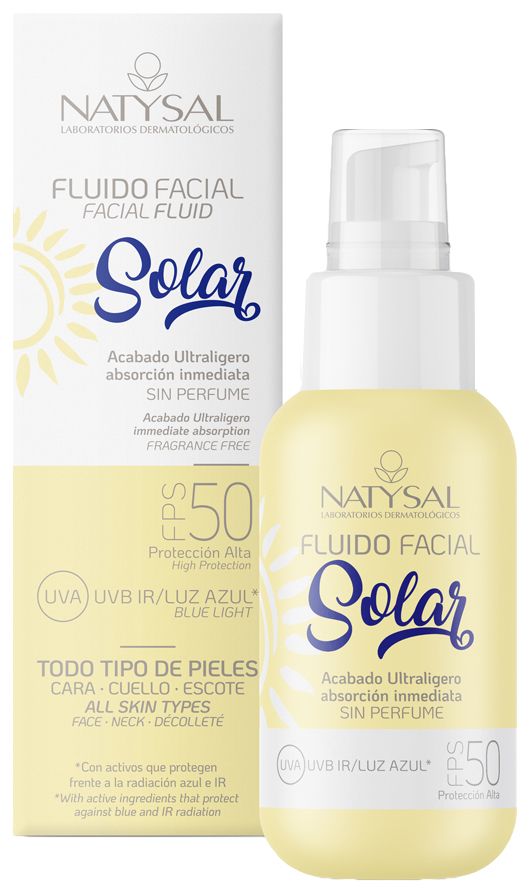 Fluido Facial Solar Natysal SPF 50 Protección Ultra Alta 50 ml