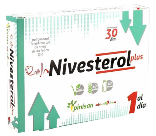 Nivesterol Plus Pinisan 30 Cápsulas Reductor Natural de Colesterol