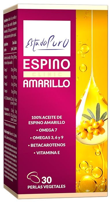Aceite Concentrado de Espino Amarillo 30 Perlas Omega 7