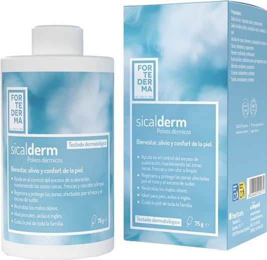 Polvo Dermico Sicalderm Herbora 75g Control Sudor y Olor