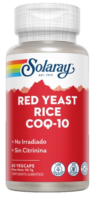 Suplemento Arroz Rojo + CoQ10 y Niacina – 60 cápsulas Solaray