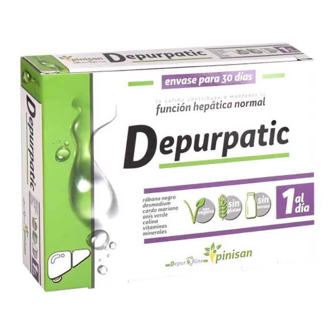Depurpatic Cápsulas Detox Hepático Pinisan 30 Cápsulas Naturales