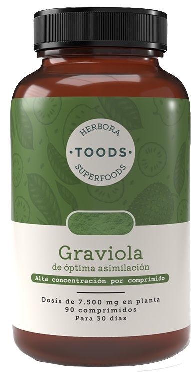 Graviola Herbora 90 comprimidos veganos alta fibra regulador azúcar