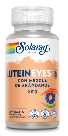 Suplemento Luteína Eyes 6 mg Solaray para Visión Nítida