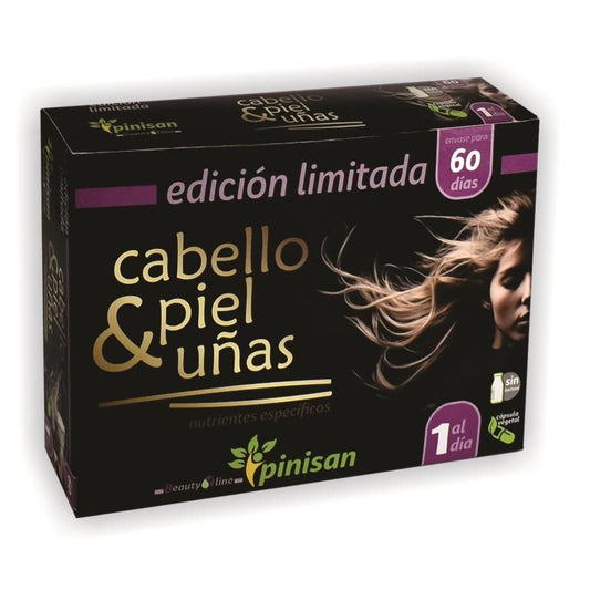 Suplemento Pinisan Cabello, Piel y Uñas 60 Cápsulas Edición Limitada