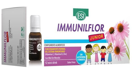 Immunilflor Junior ESI 12 Viales Refuerzo Inmunológico Infantil