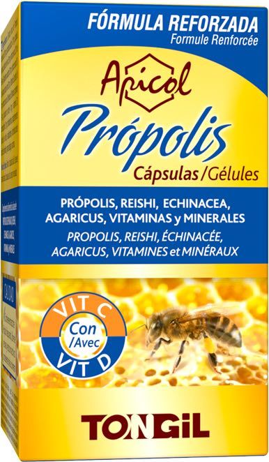 Apicol Propóleo Tongil 40 Cápsulas Potenciador del Sistema Inmunológico
