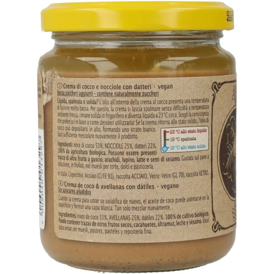 Crema de Coco y Avellanas con Datiles 250g Rapunzel