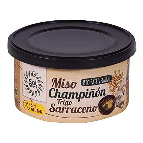 SOLNATURAL Pate Miso/CHAMPIðON/T. SARRACENO Bio 125 g, Estándar, Único