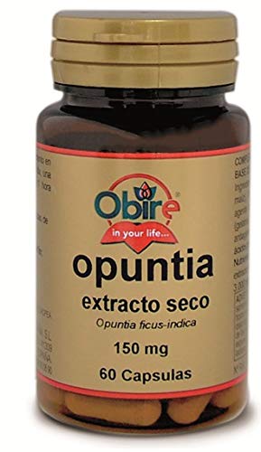 Obire | Opuntia 150 mg | Extracto Seco | 60 Cápsulas | Pack 2 Unidades