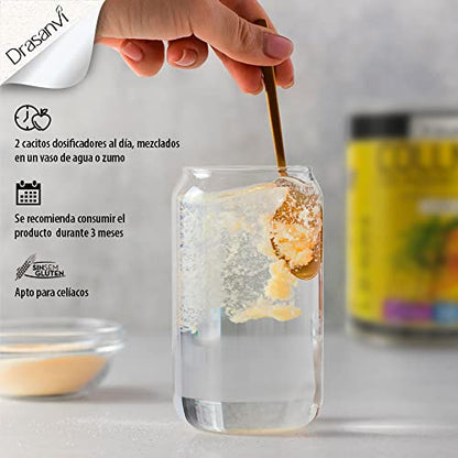 COLLMAR Colágeno Marino Hidrolizado + Cúrcuma con Magnesio, Vitamina C, Ácido Hialurónico para huesos y articulaciones|Máx. asimilación 9.355 mg/día | 300g de polvo | Sabor Vainilla