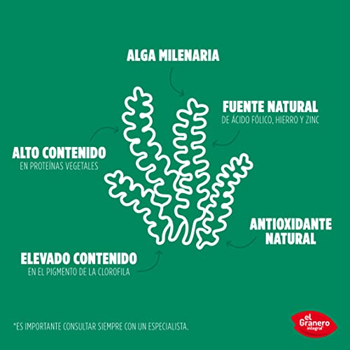 El Granero Integral - D-Pur Detox - 200 g - Contiene Chlorella y Alga Espirulina - Propiedades Depurativas - Ideal para Limpiar el Organismo - Alto contenido de Hierro y Vitamina E - Apto para Veganos