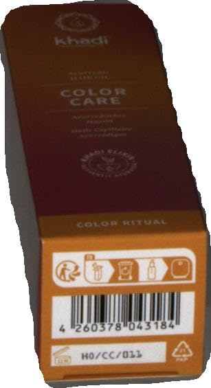 khadi COLOR CARE Aceite capilar ayurvédico, tratamiento capilar para fijar el color del cabello vegetal, brillo y protección UV, luminosidad, 100% vegetal y vegano, cosmética natural certificada 50ml