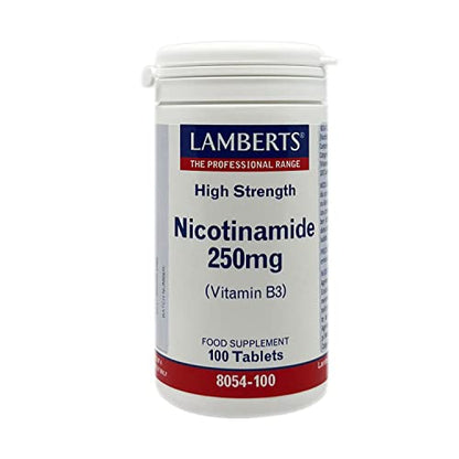 Lamberts Nicotinamida 250mg - 100 Tabletas